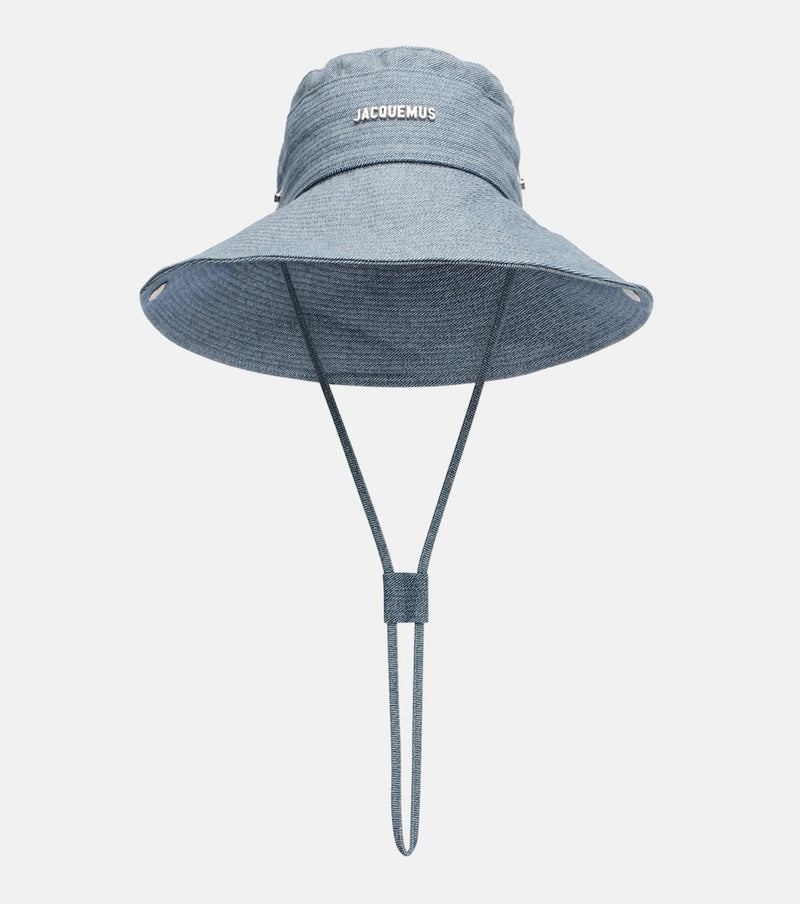 Jacquemus Bob De-Nimes denim bucket hat in Blue