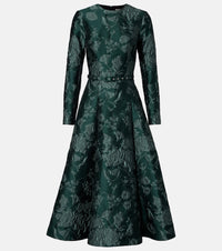 Emilia Wickstead Capucine floral cloque midi dress