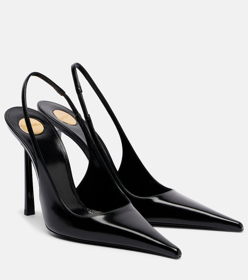 Saint Laurent Vendome 110 leather slingback pumps