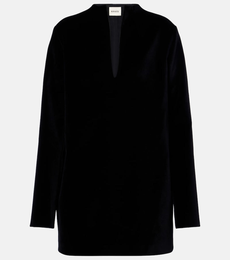 Khaite Aleena velvet minidress