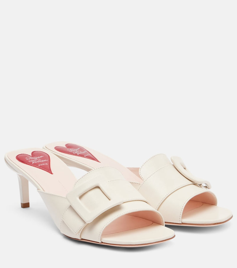 Roger Vivier Viv\' Canard leather mules