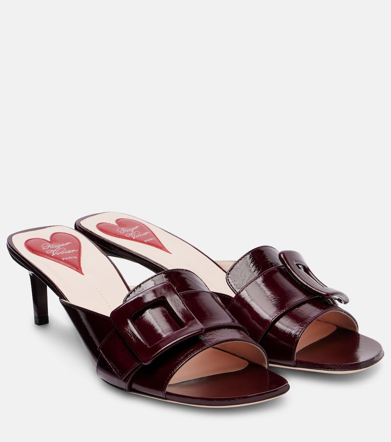 Roger Vivier Viv\' Canard 55 leather mules
