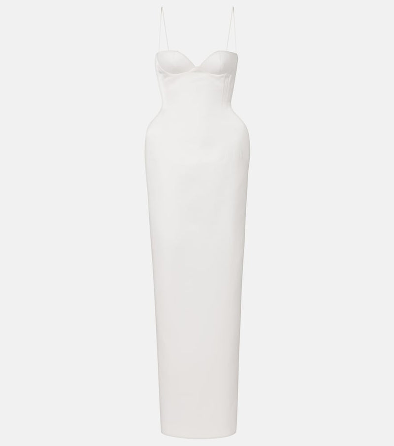 Magda Butrym Bridal satin gown in White