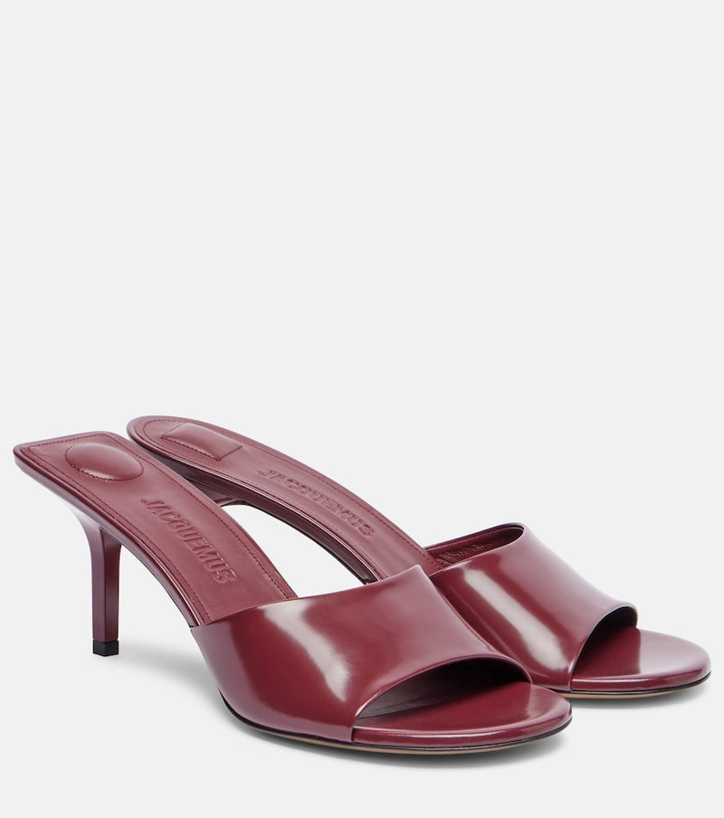 Jacquemus Cubisto 70 leather mules