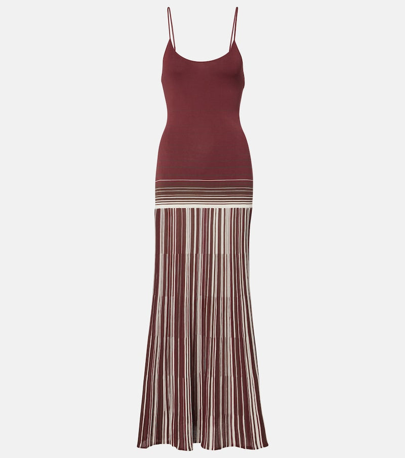Faithfull Cecile striped cotton-blend maxi dress