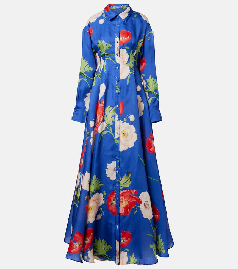 Leo Lin Josephine floral silk gown