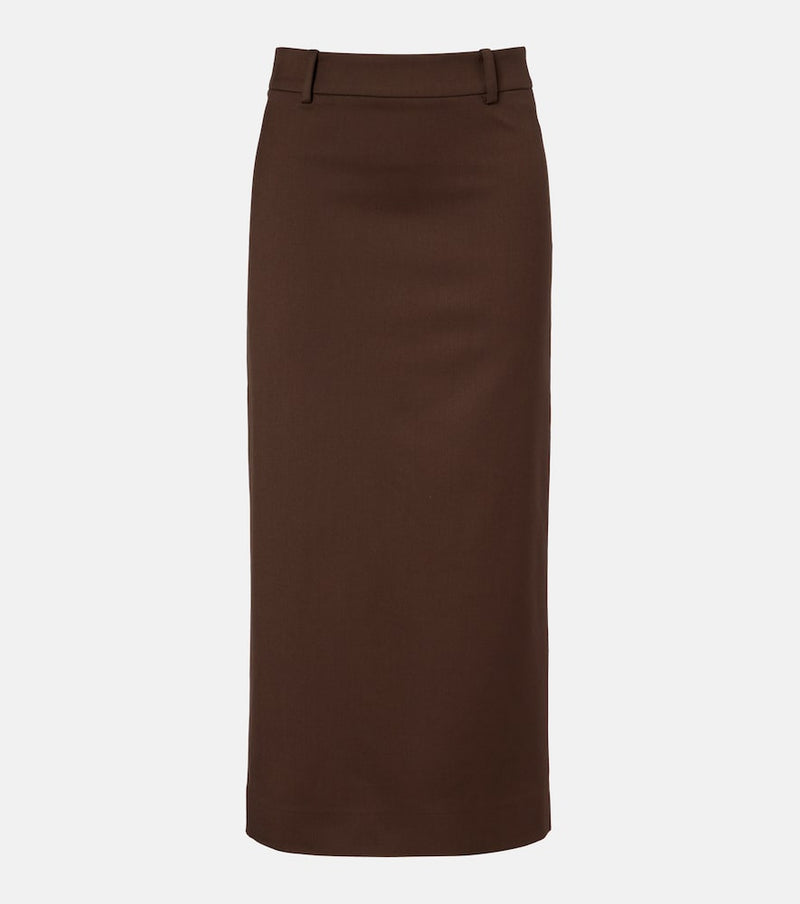 The Frankie Shop Alrose high-rise midi skirt