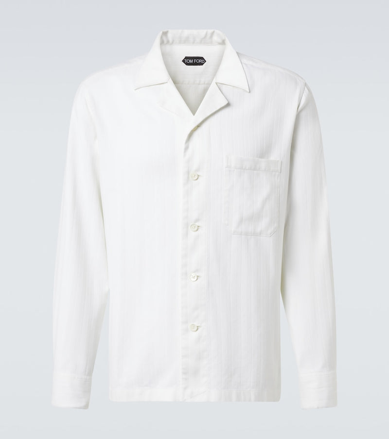 Tom Ford Striped cotton and silk shirt