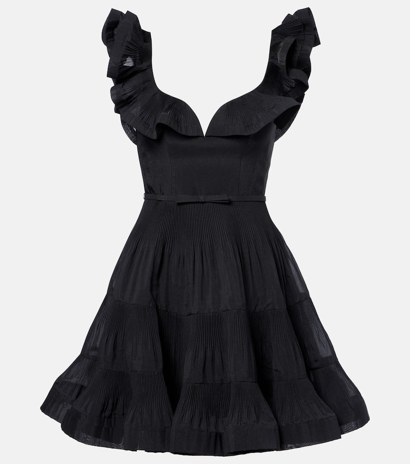 Zimmermann Pleated ruffled minidress