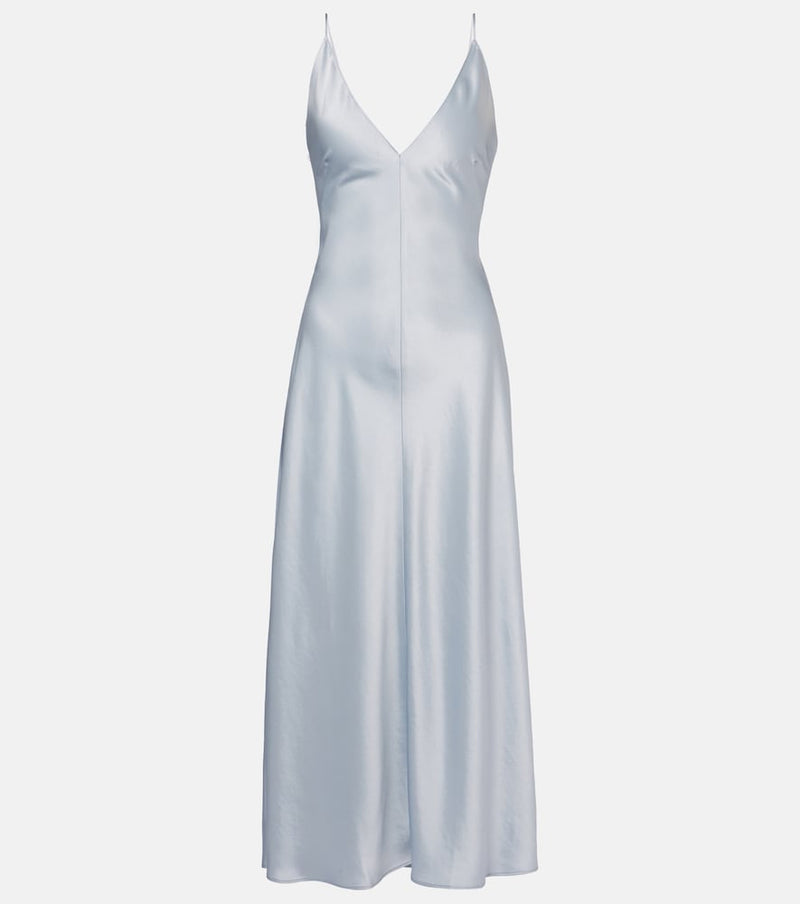 Leset Barb satin slip dress