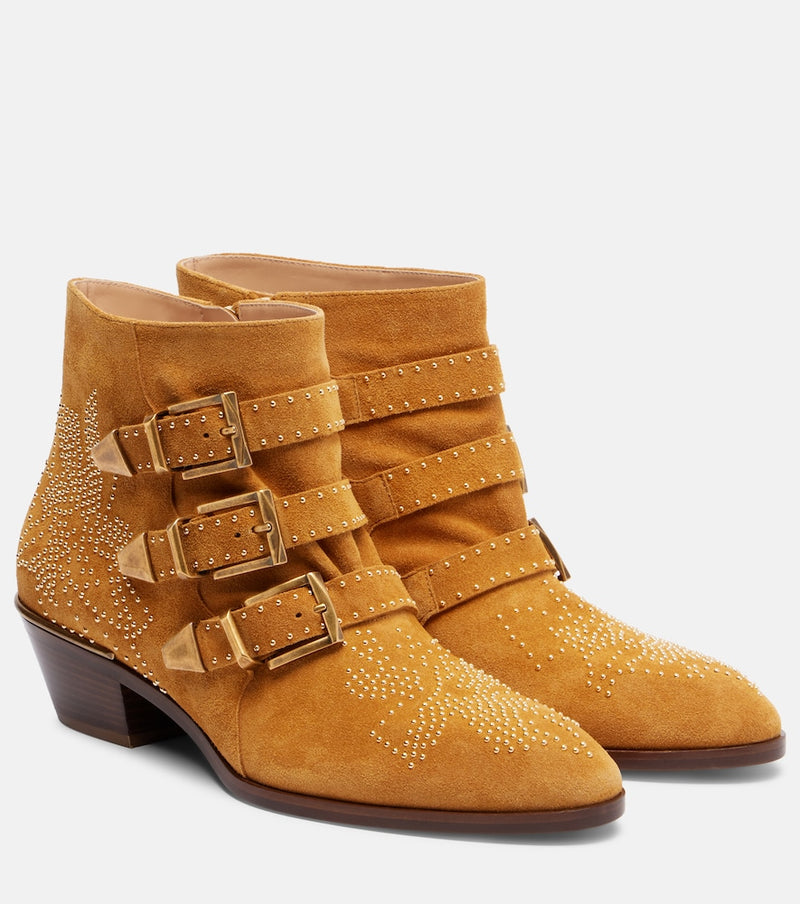 Chloe Susanna studded suede ankle boots