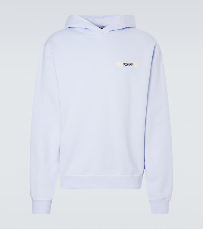 Jacquemus Gros Grain logo cotton hoodie