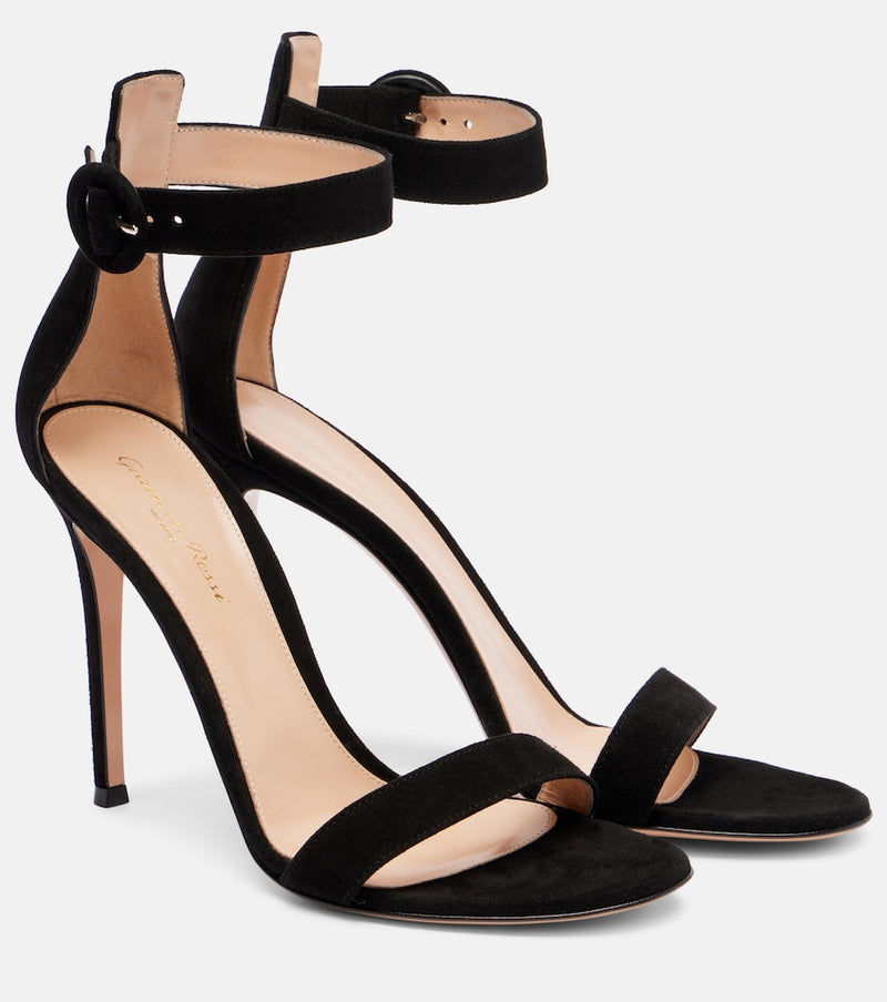 Gianvito Rossi Portofino 105 suede sandals