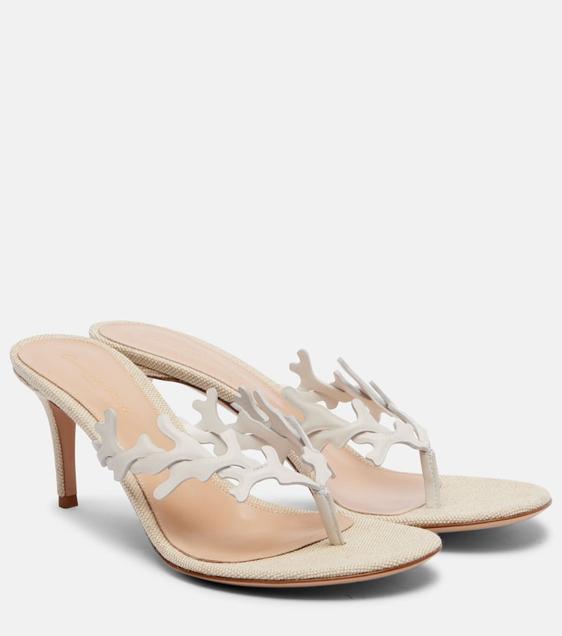 Gianvito Rossi Ocean 70 leather thong sandals