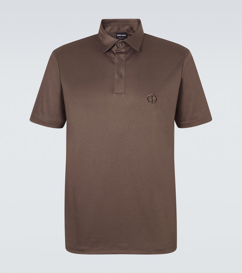 Giorgio Armani Logo cotton polo shirt