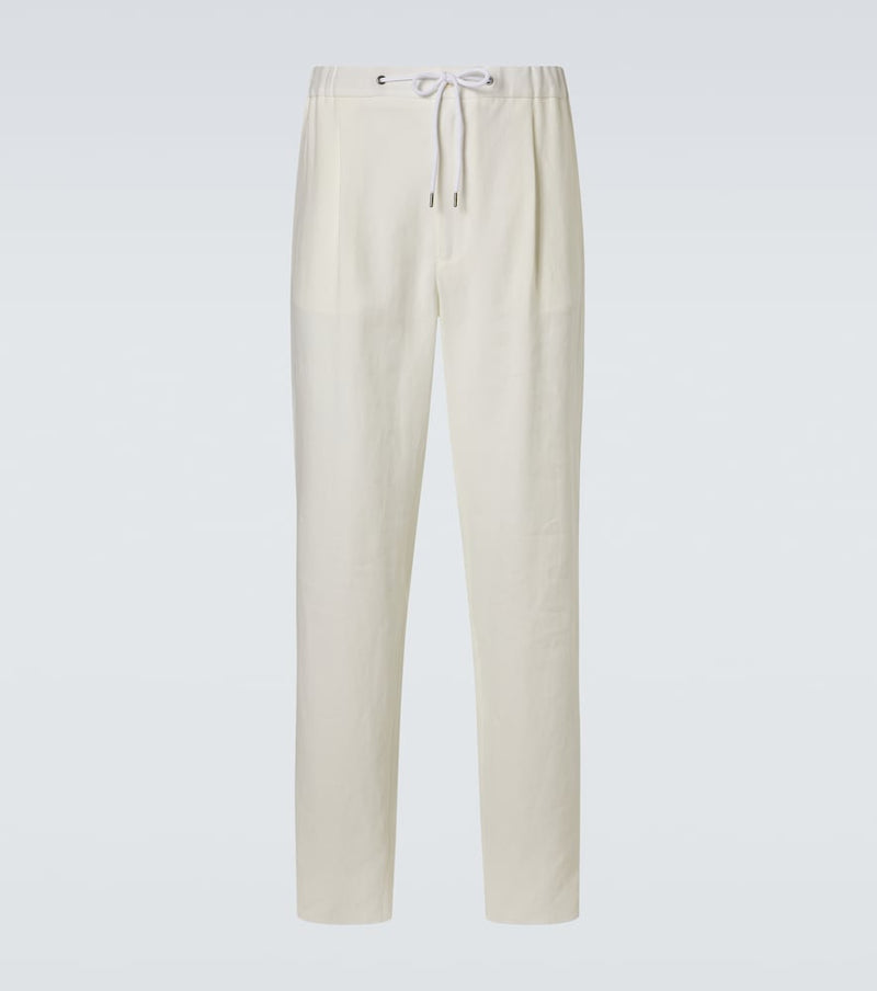 Giorgio Armani Linen canvas tapered pants