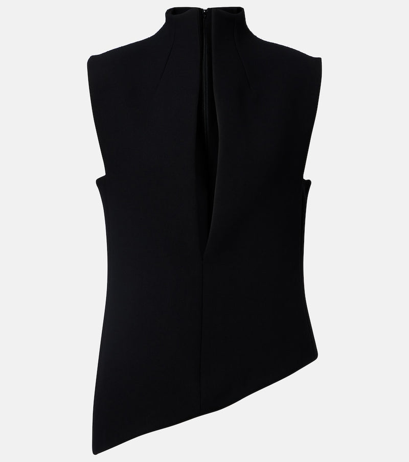 Khaite Von asymmetric top in Black