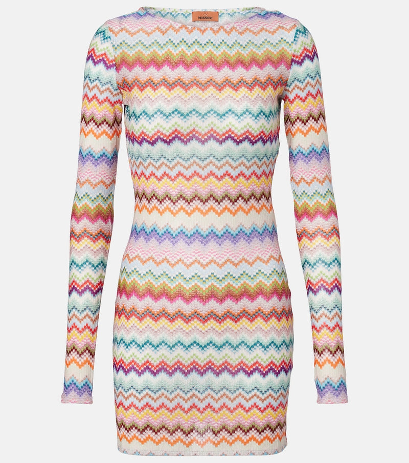 Missoni Zigzag lame minidress