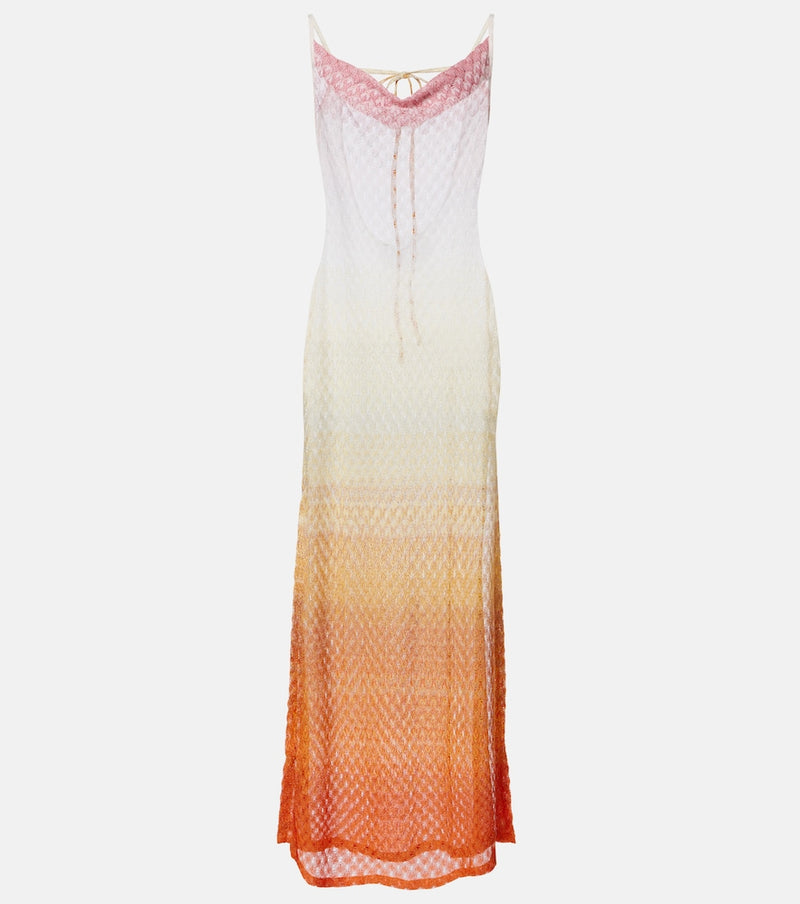 Missoni Wave lame beach cover-up