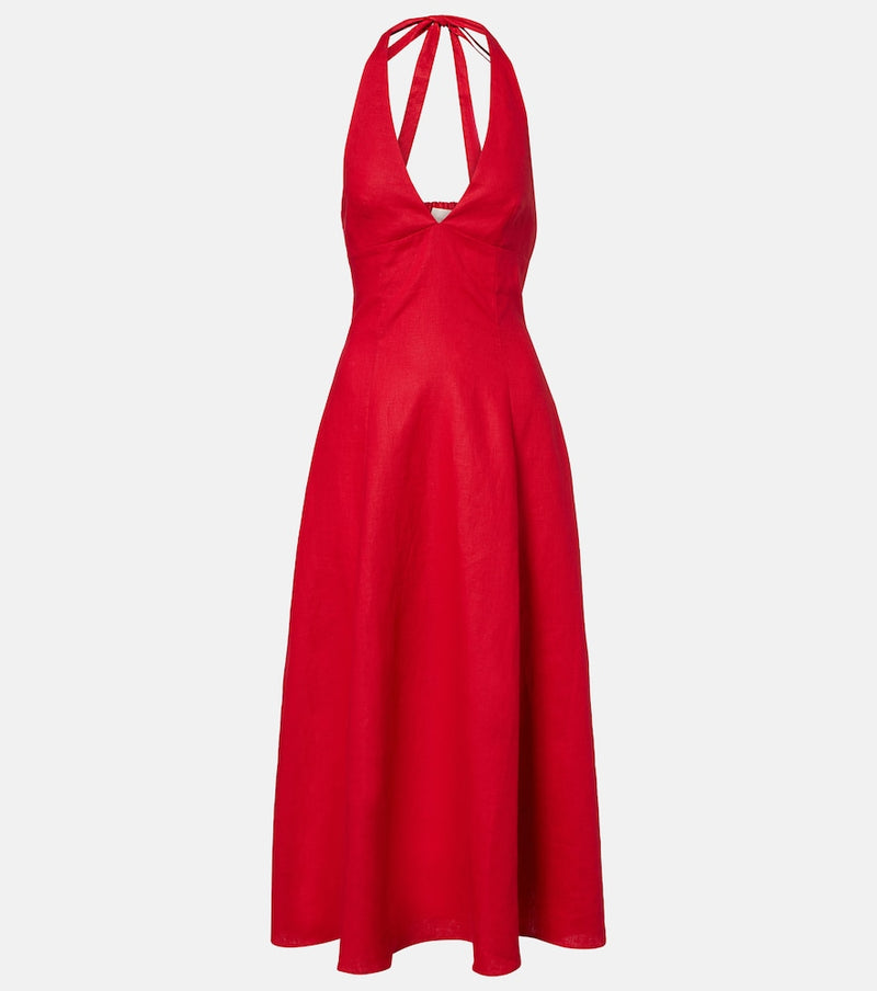 Faithfull Marais linen midi dress