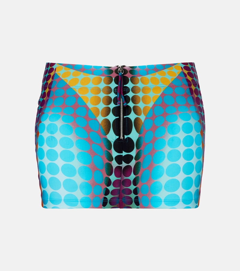 Jean Paul Gaultier Re-Edition printed miniskirt