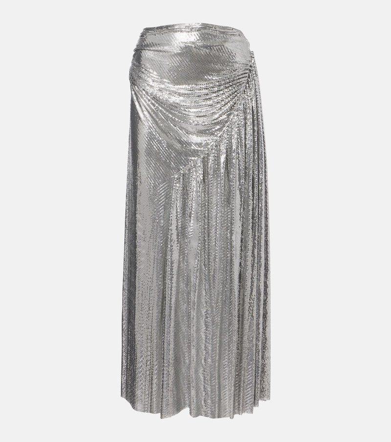 Rabanne Chainmail draped maxi skirt