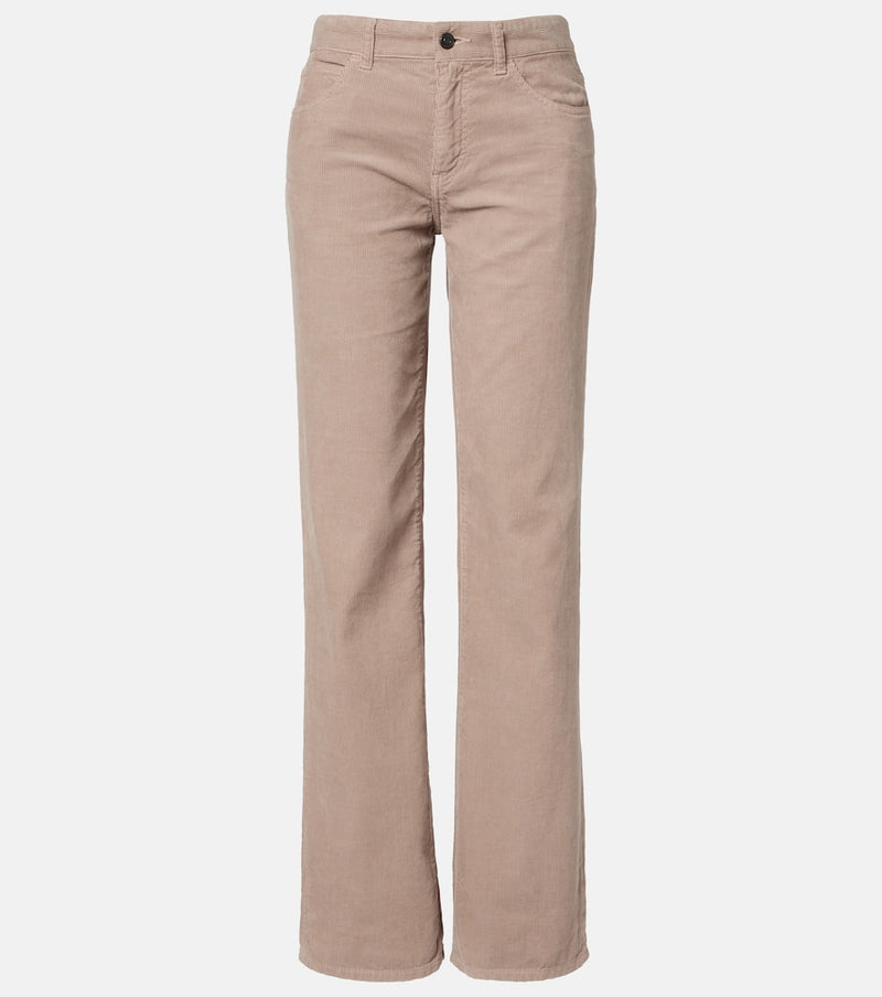 The Row Carlyl cotton corduroy straight pants