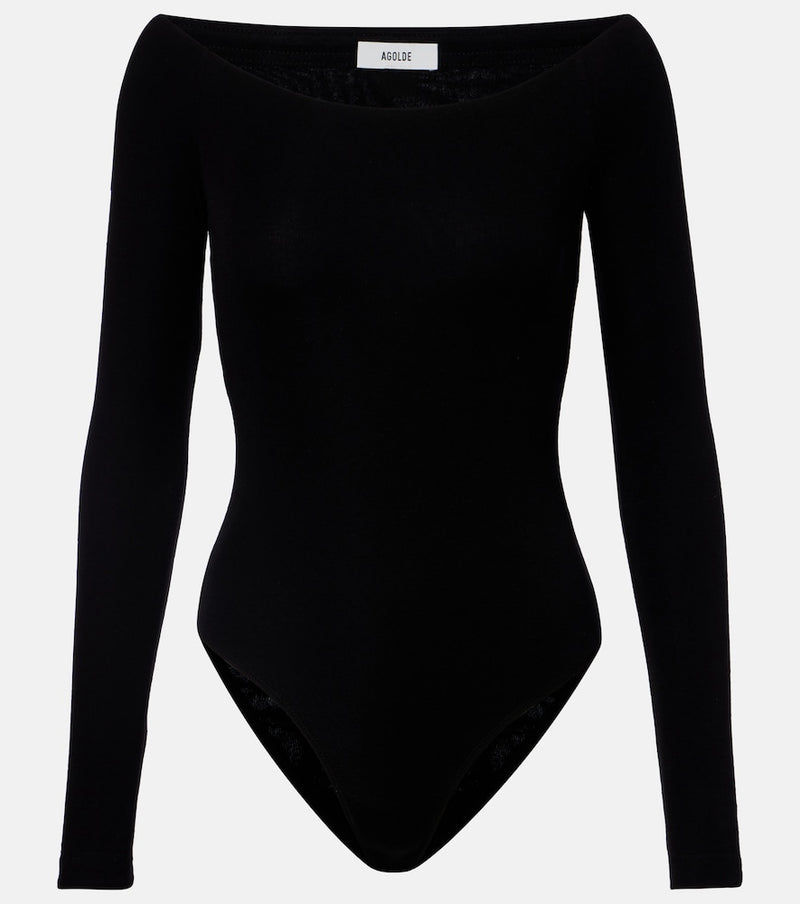 Agolde Maren off-shoulder bodysuit