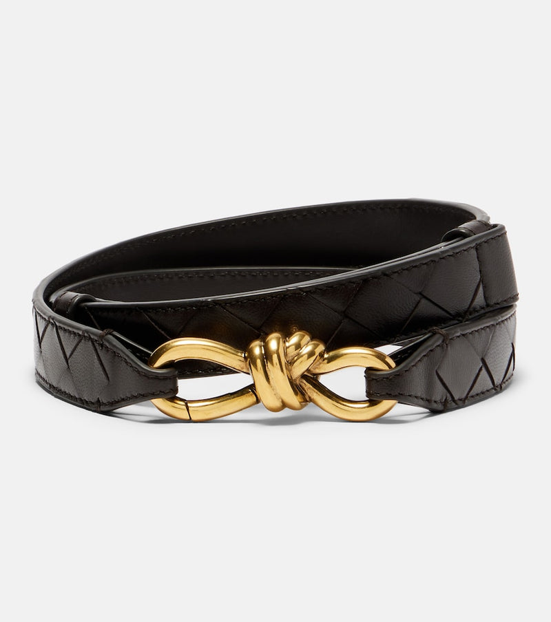 Bottega Veneta Knot Intrecciato leather belt