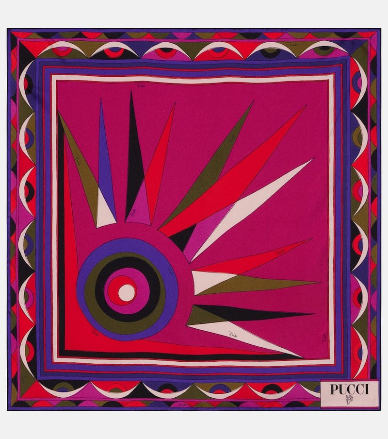 Pucci Hawaii silk twill scarf