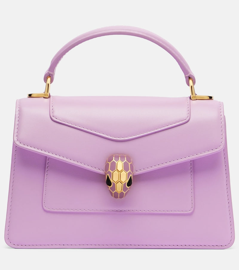 Bvlgari Serpenti Forever Mini leather top-handle bag