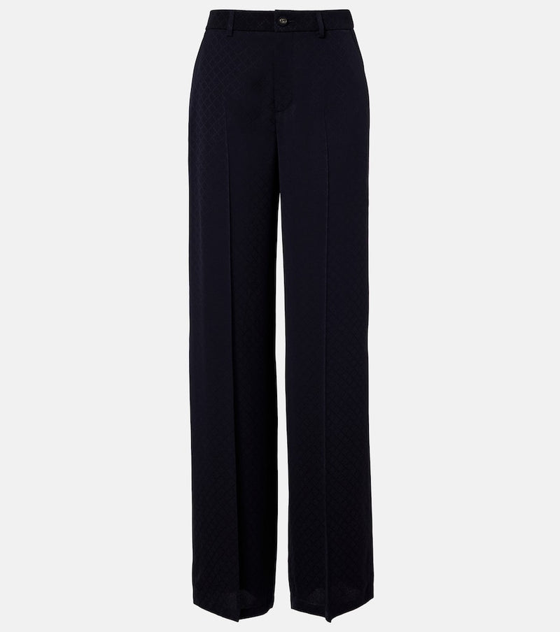Gucci GG mid-rise wide-leg pants