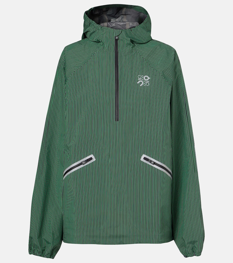 Loewe x On Storm striped half-zip jacket