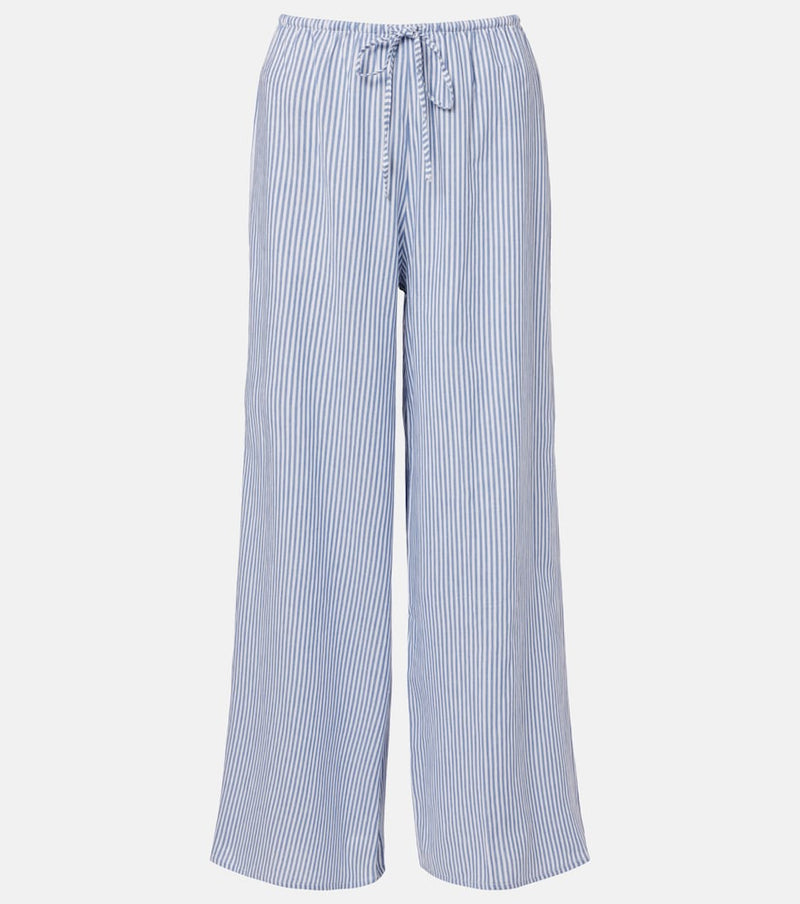 Montce Striped cotton wide-leg pants