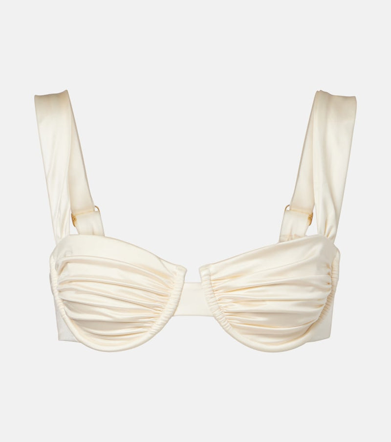 Montce Bella ruched bikini top