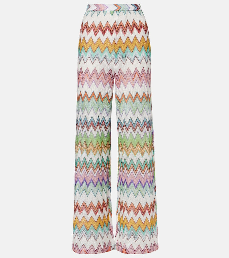 Missoni Zigzag lame wide-leg pants