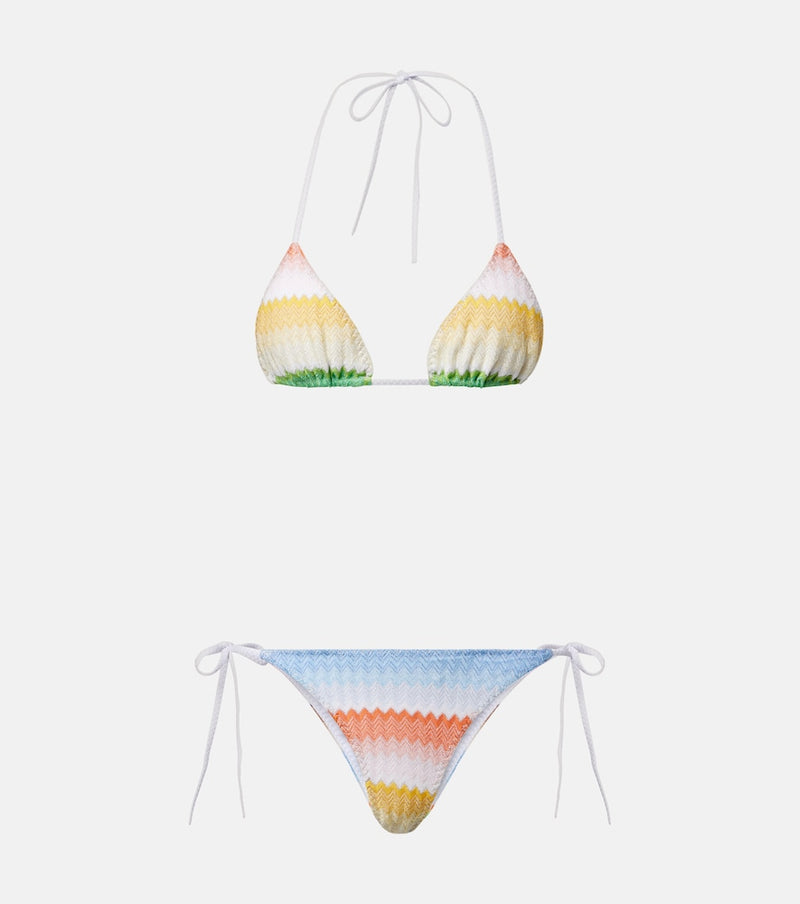 Missoni Chevron lame bikini