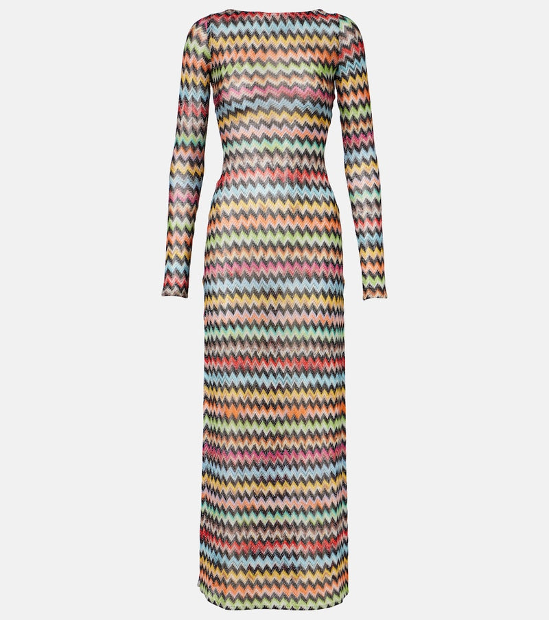 Missoni Zigzag lame beach cover-up