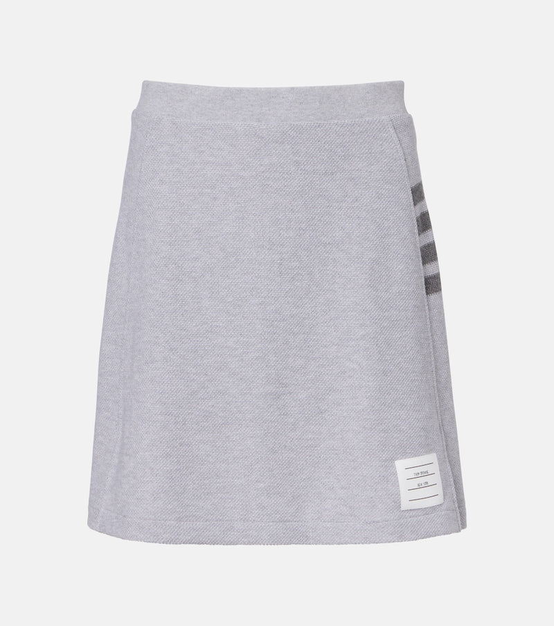 Thom Browne 4-Bar cotton miniskirt