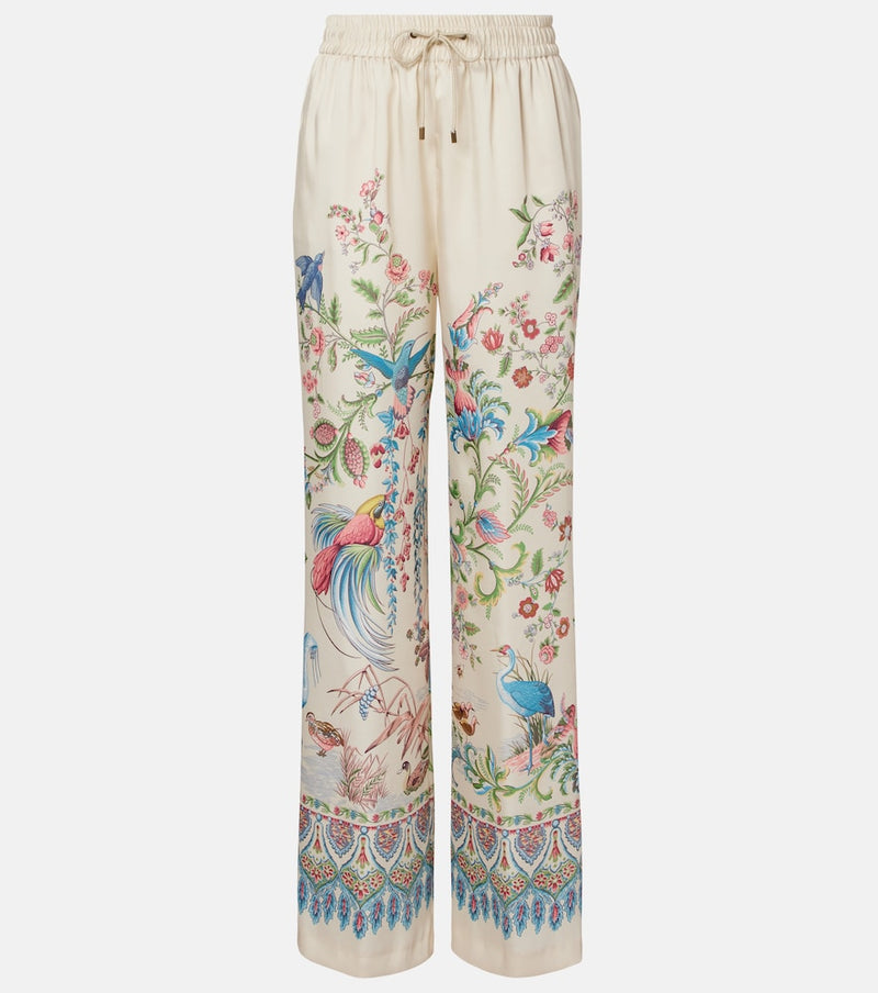 Etro Floral wide-leg pants