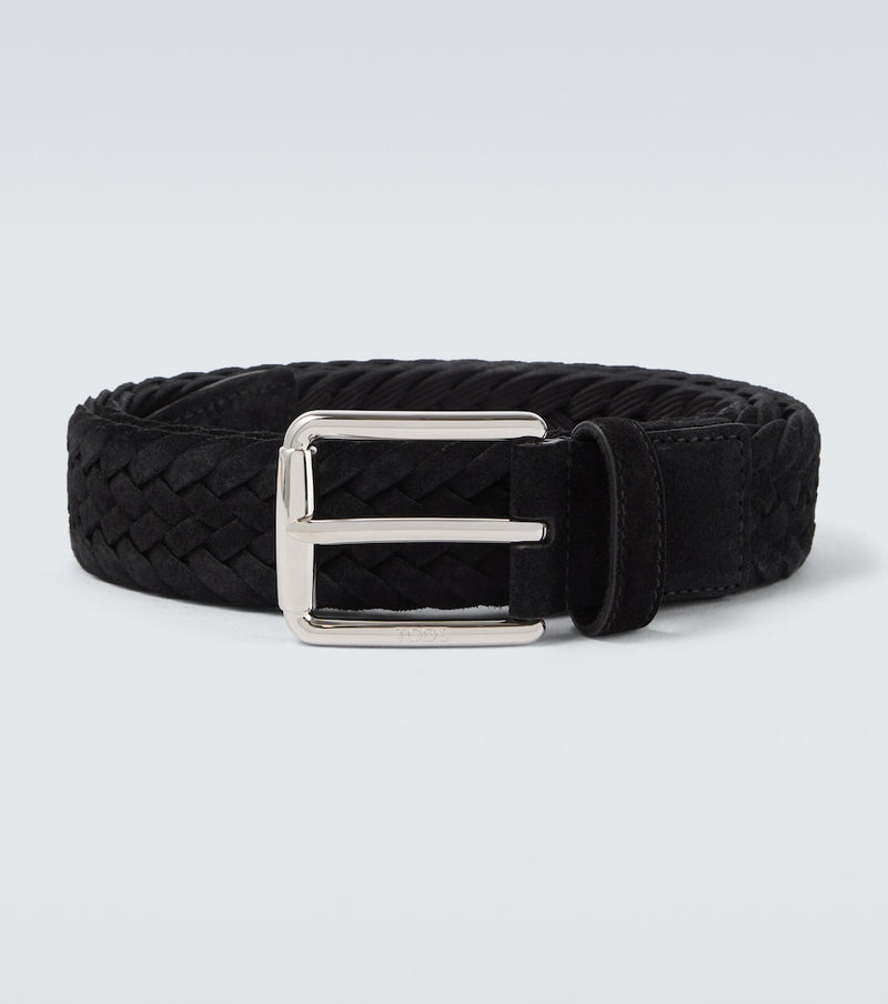 Tod\'s Braided suede belt