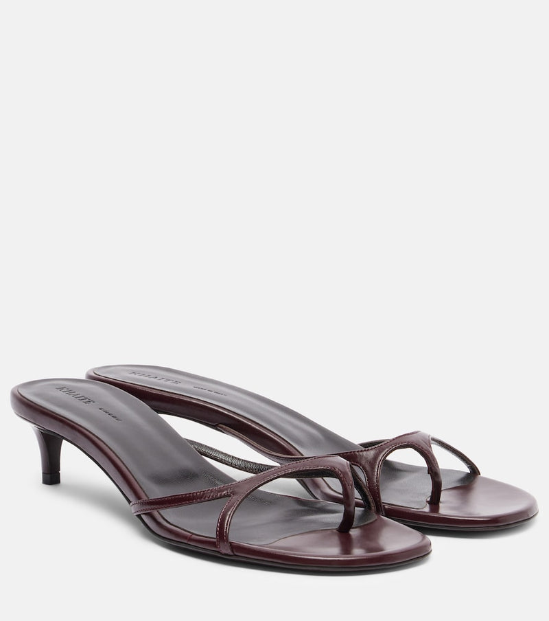Khaite Mila 35 leather mules
