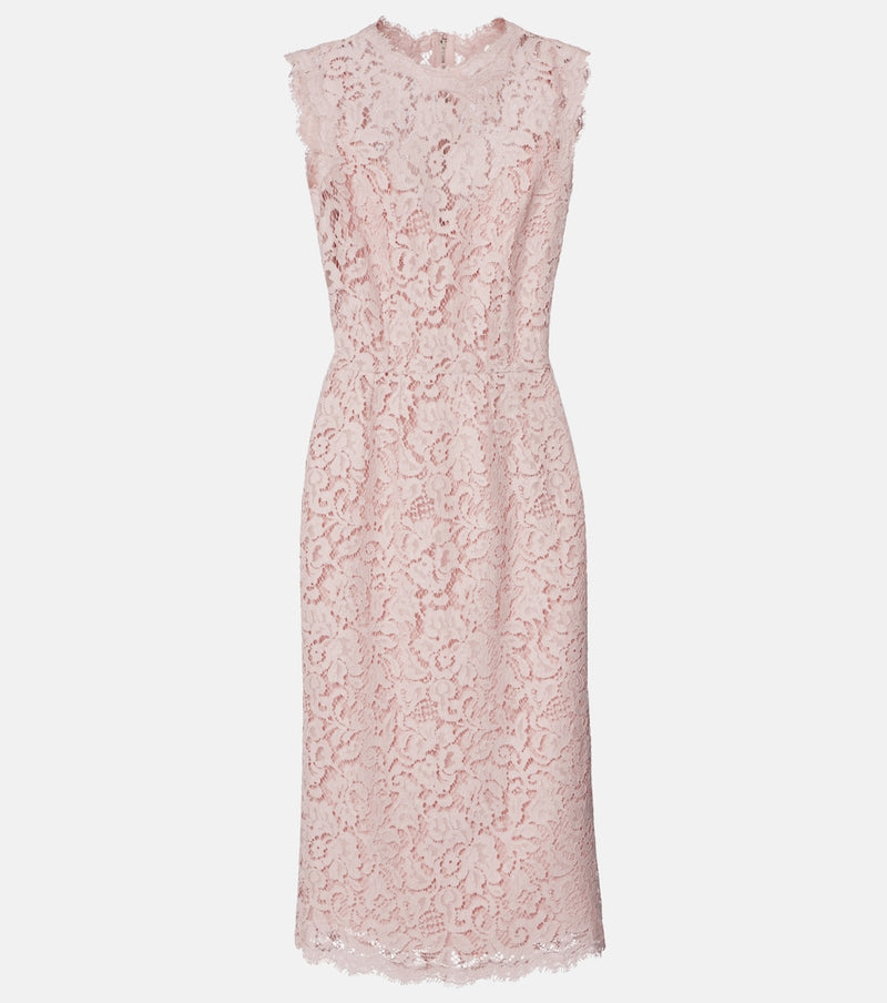 Dolce & Gabbana Cotton-blend lace cocktail dress