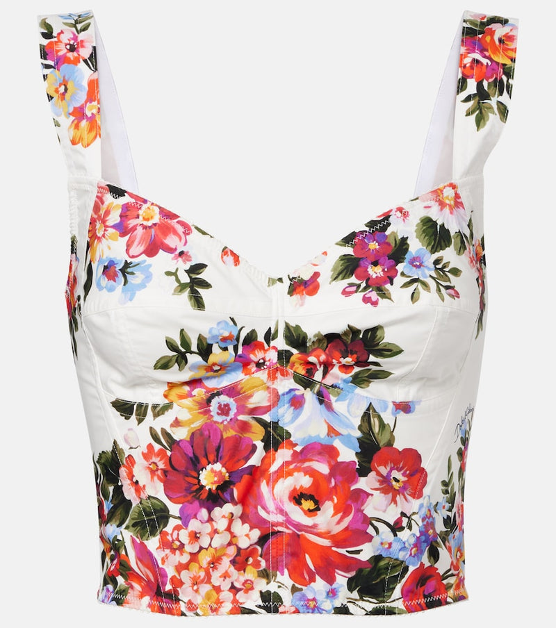 Dolce & Gabbana Floral cotton-blend top