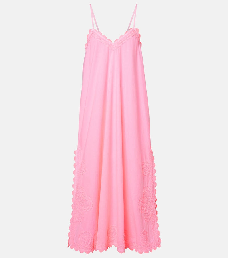 Juliet Dunn Cotton poplin midi dress