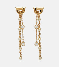 Ferragamo Gancini embellished drop earrings