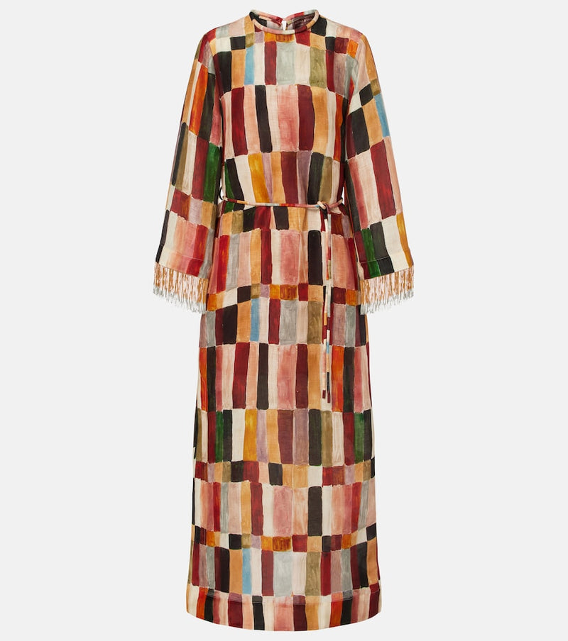 Alemais x LRNCE Marjorelle linen and silk maxi dress