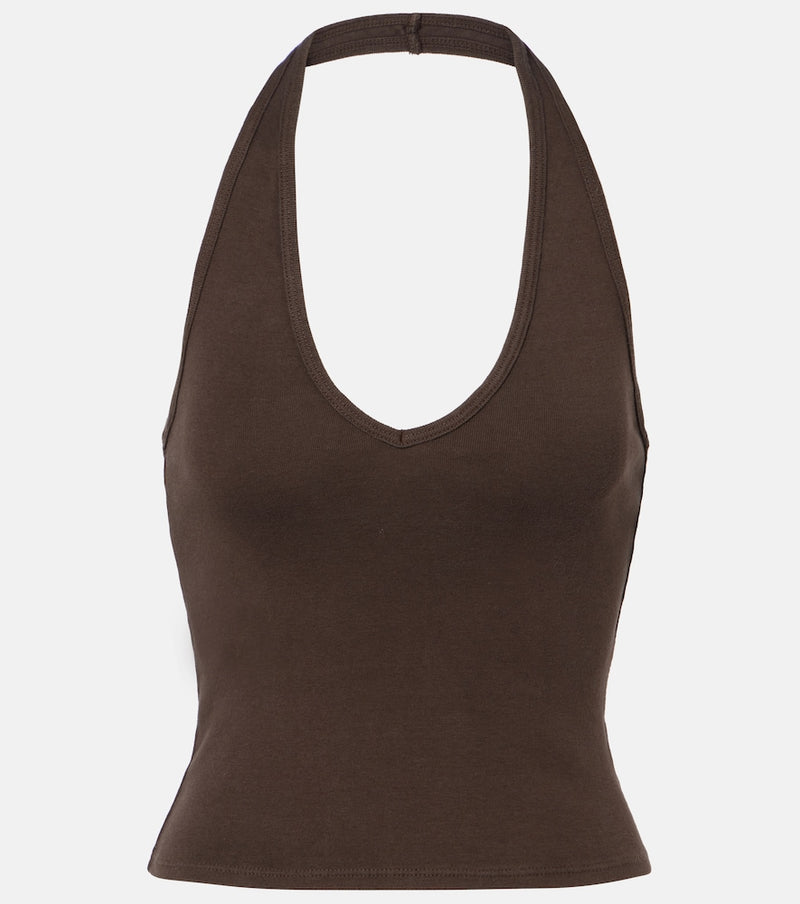 Nili Lotan Britt halterneck cotton top