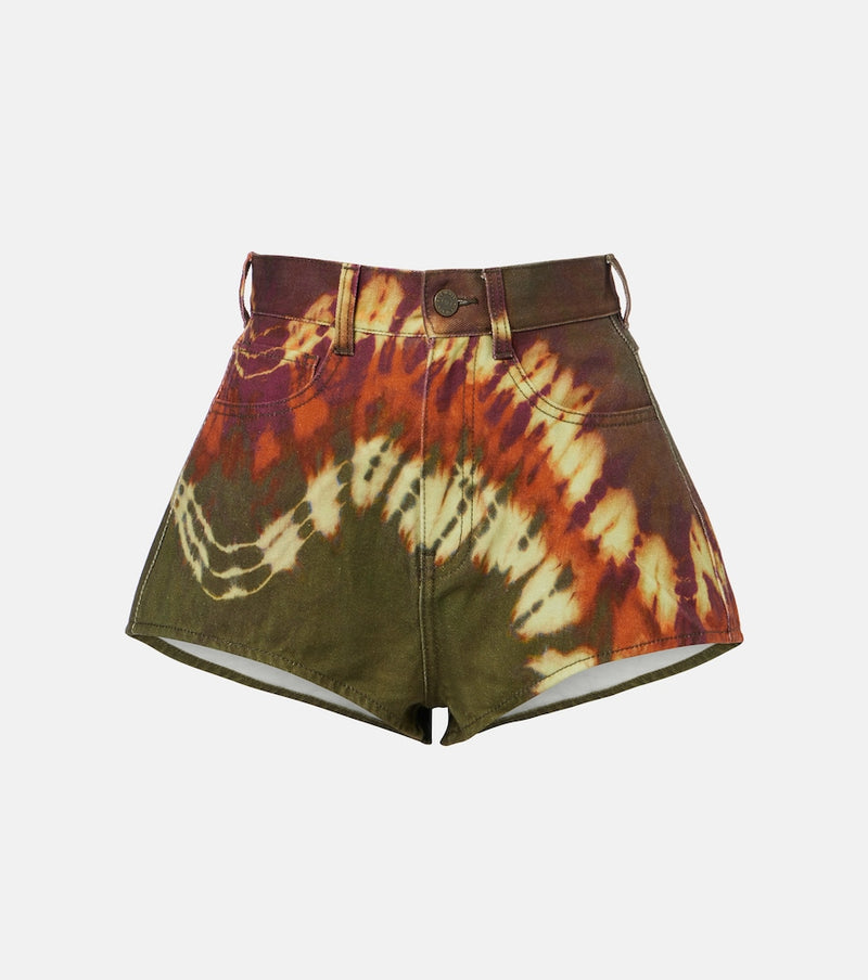 Alemais Marilyn dyed denim shorts