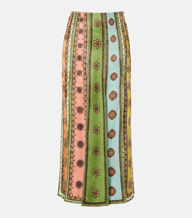 Alémais Contina printed jacquard maxi skirt in Multicolour